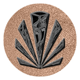 DAROUND 602 BK SH BZ Black Sunburst Shimmer Bronze Background